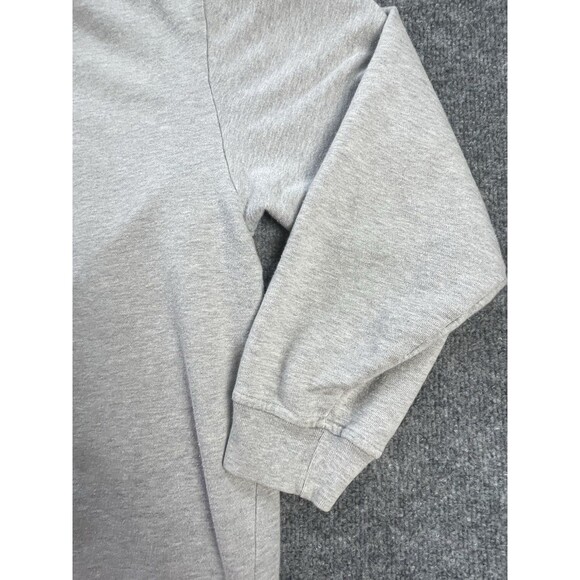Vintage J Crew Sweat Shirt 1/4 Zip Pullover Mens Large Grey Hong Kong Fall Lg - Picture 3 of 16